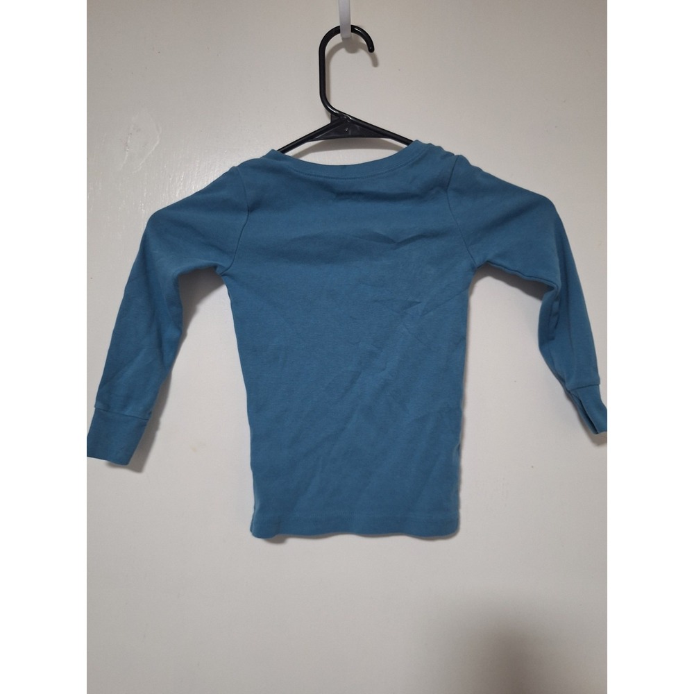 Old Navy 3T Toddler Blue Pajama Top Shirt Lets Sleep Under The Stars Cotton - Picture 4 of 4